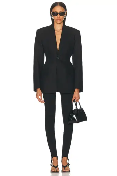 Wardrobe.NYC Drill Contour Blazer | Thumbnail 4