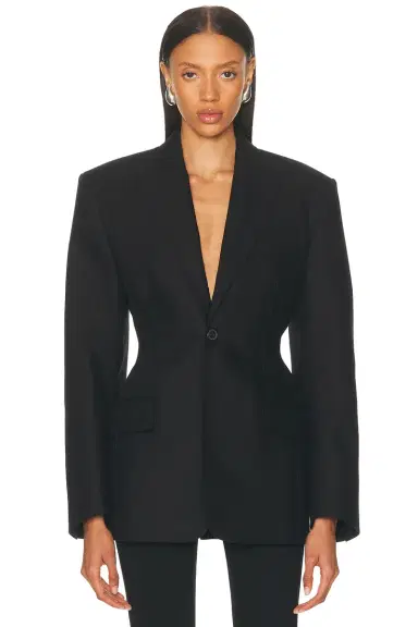 Wardrobe.NYC Drill Contour Blazer | Thumbnail 1