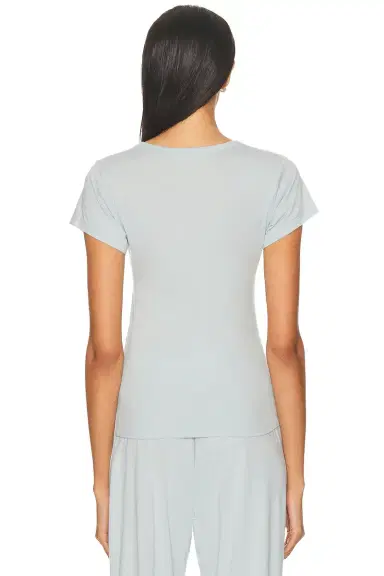 ÉTERNE Fitted Crewneck Short Sleeve T-Shirt | Thumbnail 5