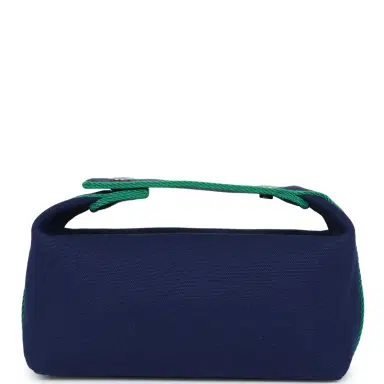 HERMÈS Hermes Bride-A-Brac Case PM Marine Canvas Palladium Hardware | Thumbnail 4