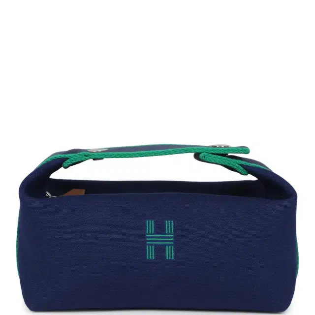 hermes Hermes Bride-A-Brac Case PM Marine Canvas Palladium Hardware