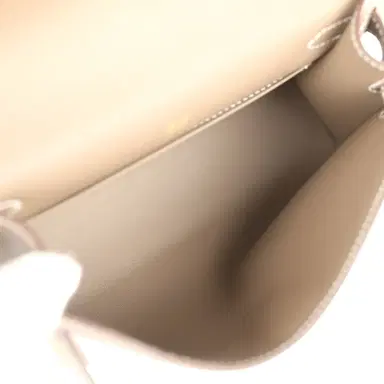 HERMÈS Hermes Kelly Pochette Etoupe Swift Gold Hardware | Thumbnail 8 HERMÈS Hermes Kelly Pochette Etoupe Swift Gold Hardware | Thumbnail 8