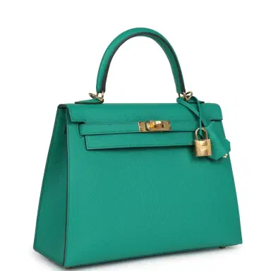 HERMÈS Hermes Kelly Sellier 25 Vert Jade Epsom Gold Hardware | Thumbnail 2 HERMÈS Hermes Kelly Sellier 25 Vert Jade Epsom Gold Hardware | Thumbnail 2