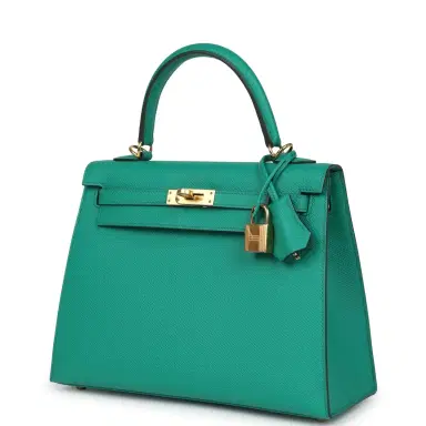 HERMÈS Hermes Kelly Sellier 25 Vert Jade Epsom Gold Hardware | Thumbnail 5 HERMÈS Hermes Kelly Sellier 25 Vert Jade Epsom Gold Hardware | Thumbnail 5