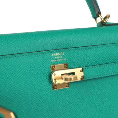 HERMÈS Hermes Kelly Sellier 25 Vert Jade Epsom Gold Hardware | Thumbnail 7 HERMÈS Hermes Kelly Sellier 25 Vert Jade Epsom Gold Hardware | Thumbnail 7