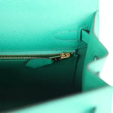 HERMÈS Hermes Kelly Sellier 25 Vert Jade Epsom Gold Hardware | Thumbnail 9 HERMÈS Hermes Kelly Sellier 25 Vert Jade Epsom Gold Hardware | Thumbnail 9