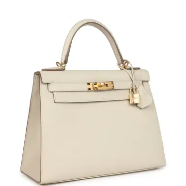 HERMÈS Hermes Kelly Sellier 28 Craie Epsom Gold Hardware | Thumbnail 2