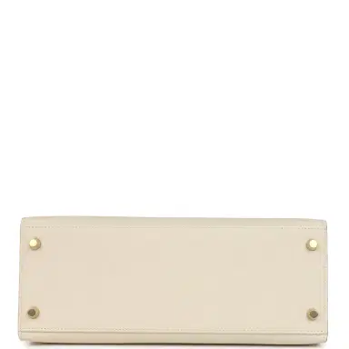 HERMÈS Hermes Kelly Sellier 28 Craie Epsom Gold Hardware | Thumbnail 6