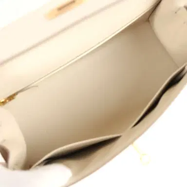 HERMÈS Hermes Kelly Sellier 28 Craie Epsom Gold Hardware | Thumbnail 8