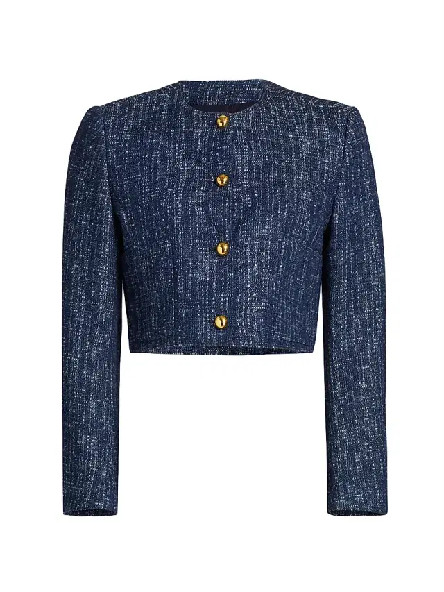 FRAME Women's The Tweed Jacket - Indigo