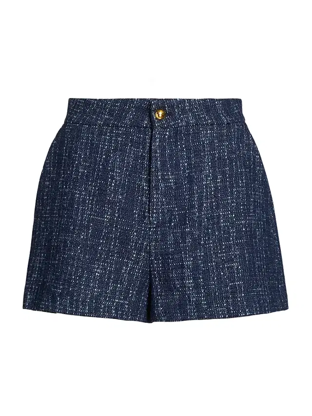 FRAME Women's The Tweed Shorts - Indigo