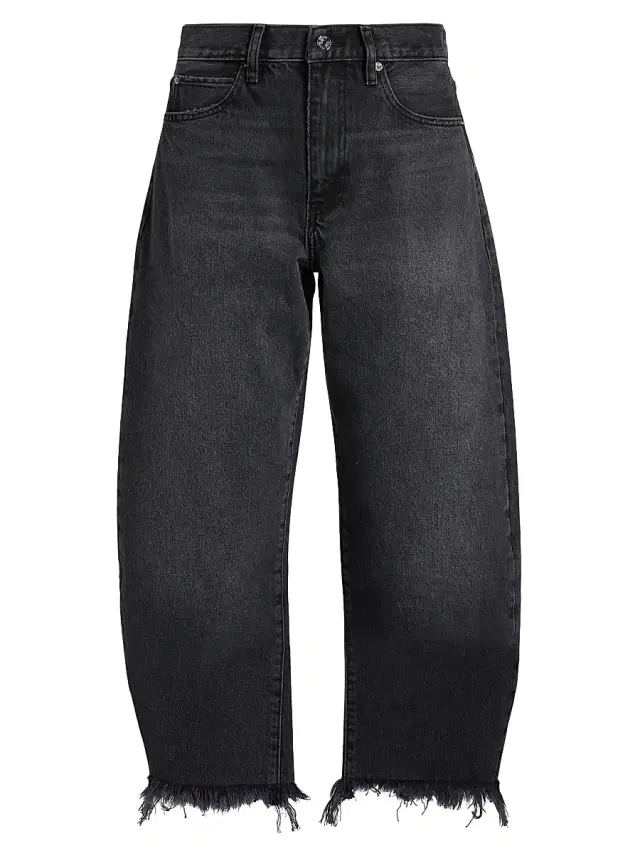 FRAME Women's The Bubble Crop Jeans - Limitless Raw Fray