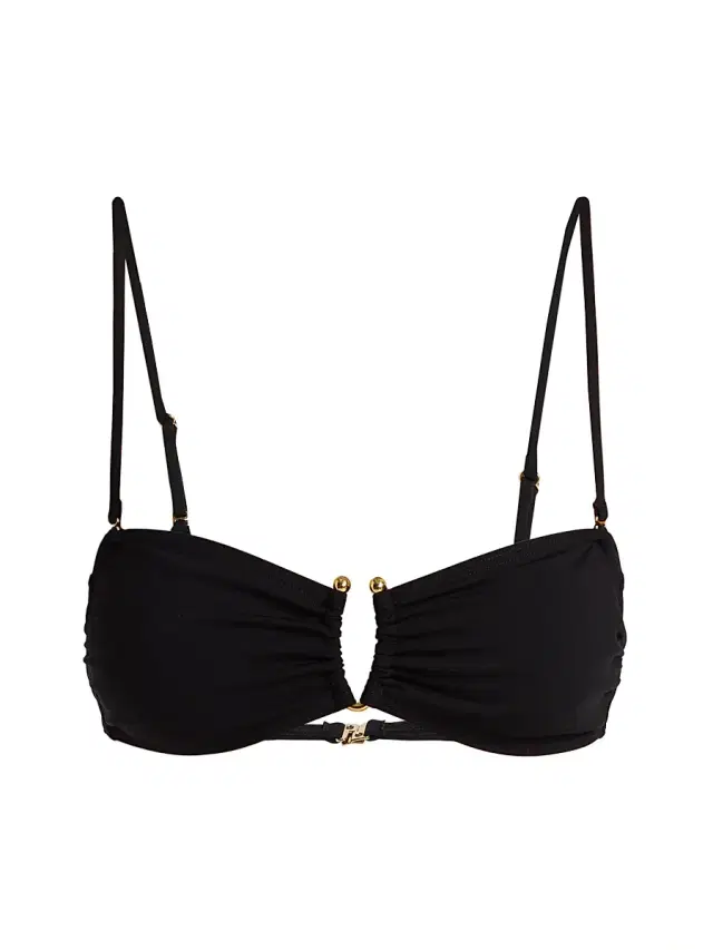 Women's Bandeau Bikini Top - Black