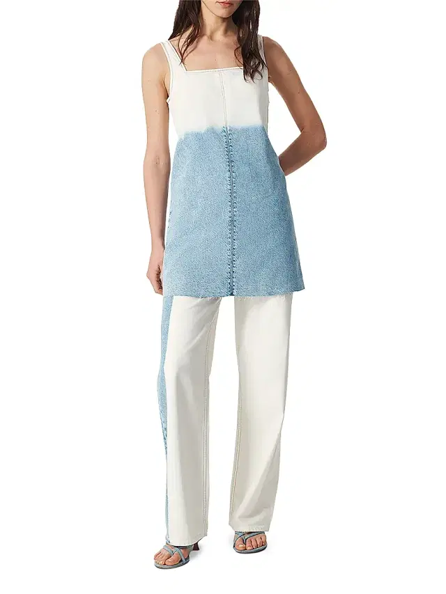 rag & bone Women's Jayde Featherweight A-Line Dress - Bleach Stripe