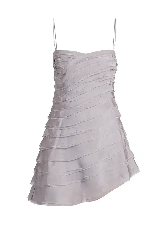 AMUR Women's Yealana Asymmetrical Minidress - Storm