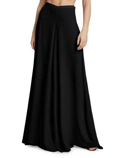 Lapointe Women's Georgette Wide-Leg Pants - Black - Size 8 | Thumbnail 3 Lapointe Women's Georgette Wide-Leg Pants - Black - Size 8 | Thumbnail 3