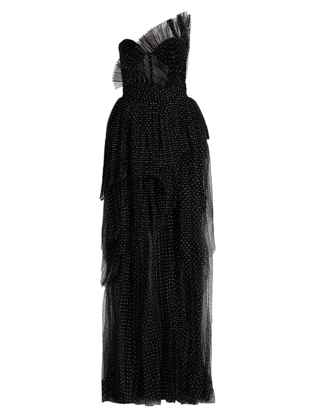 Atelier Prabal Gurung Women's Marion Polka Dot Tulle Gown