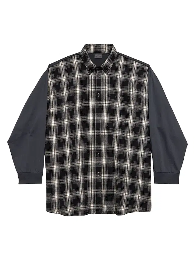 Men's Hybrid Overshirt - Black Grey