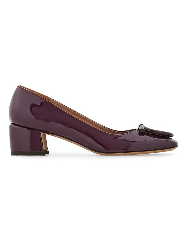 FERRAGAMO Women's Mara 40MM Patent Leather Pumps - Oxblood