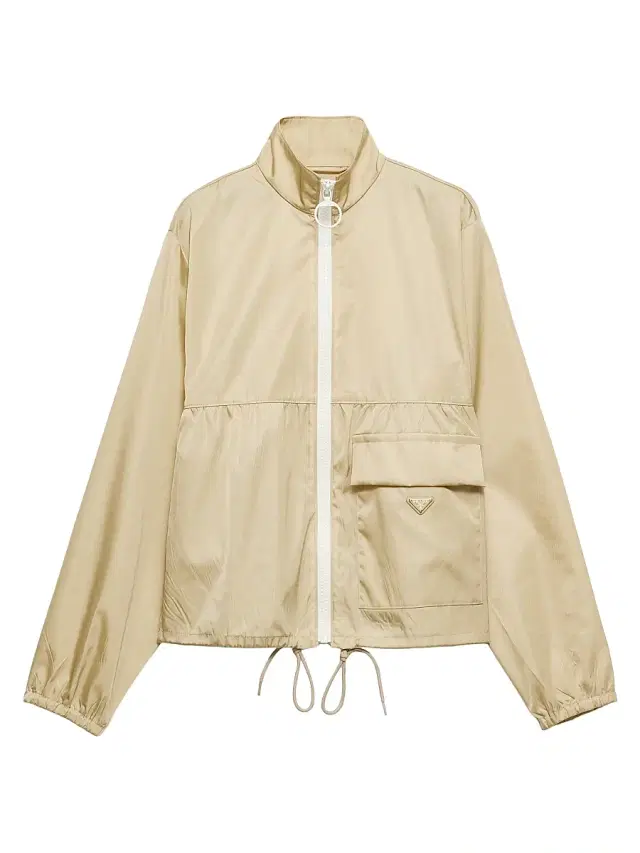 Women's Re-Nylon Blouson Jacket - Beige Khaki