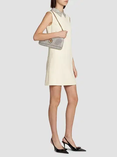 Versace Women's Medusa Metallic Convertible Clutch - Crystal Gold | Thumbnail 2 Versace Women's Medusa Metallic Convertible Clutch - Crystal Gold | Thumbnail 2