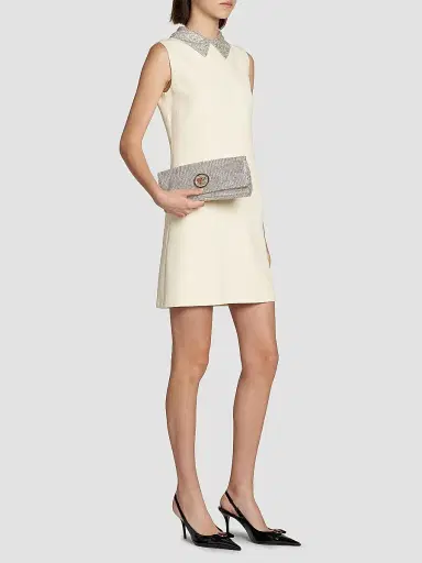 Versace Women's Medusa Metallic Convertible Clutch - Crystal Gold | Thumbnail 3 Versace Women's Medusa Metallic Convertible Clutch - Crystal Gold | Thumbnail 3