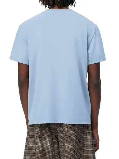 Loewe Men's x Paula's Ibiza Flocked Logo Relaxed T-Shirt - Sky Blue - Size XL | Thumbnail 4