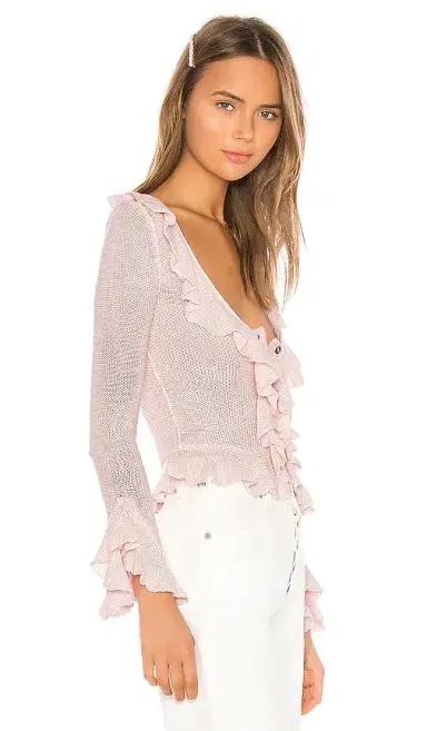 LPA Ruffle Sweater Cardigan | Thumbnail 2