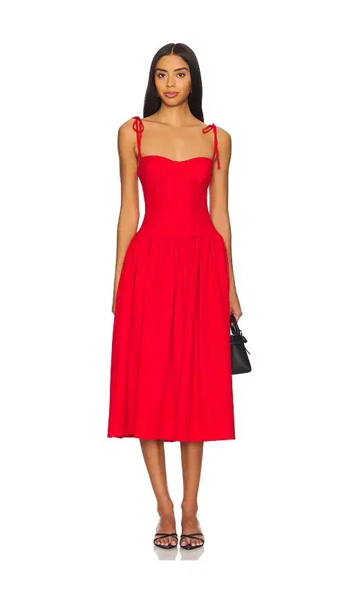 MORE TO COME Theresa Midi Corset Dress