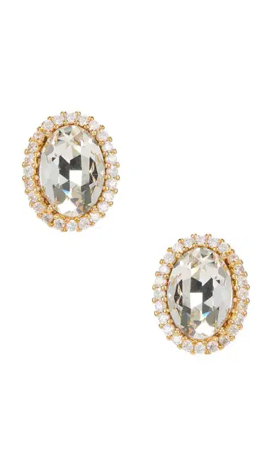 Anton Heunis Omega Clasp Oval Stud Earrings | Thumbnail 1 Anton Heunis Omega Clasp Oval Stud Earrings | Thumbnail 1