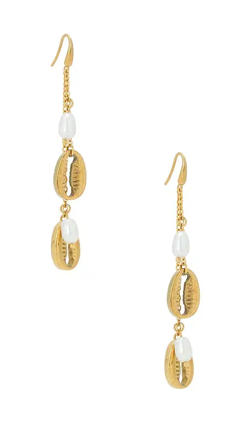 petit moments Puka Drop Charm Earrings