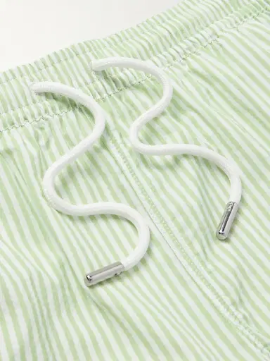 Thom Sweeney Straight-Leg Mid-Length Striped Swim Shorts - Men | Thumbnail 4 Thom Sweeney Straight-Leg Mid-Length Striped Swim Shorts - Men | Thumbnail 4