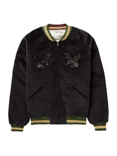 KAPITAL Souvenir Padded Embroidered Cotton-Velvet Bomber Jacket - Men | Thumbnail 1
