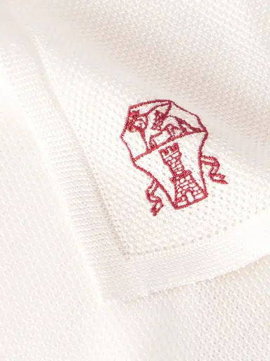 Brunello Cucinelli Logo-Embroidered Knitted Silk Pocket Square - Men | Thumbnail 3 Brunello Cucinelli Logo-Embroidered Knitted Silk Pocket Square - Men | Thumbnail 3