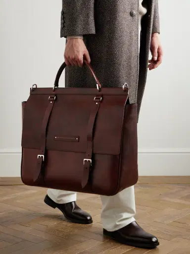 Brunello Cucinelli Leather Briefcase - Men | Thumbnail 2