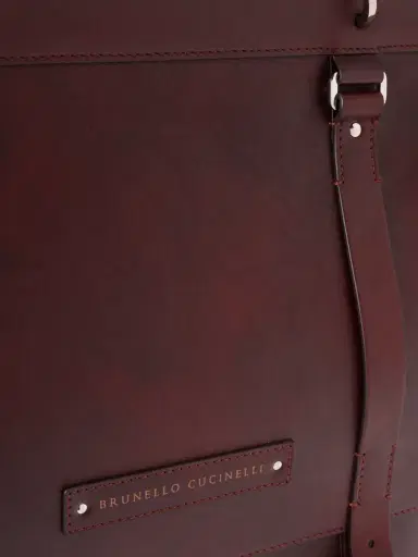 Brunello Cucinelli Leather Briefcase - Men | Thumbnail 4