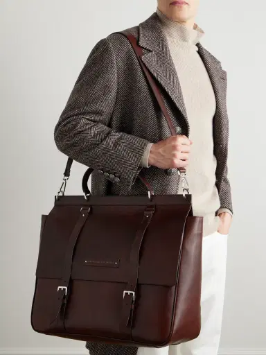Brunello Cucinelli Leather Briefcase - Men | Thumbnail 6