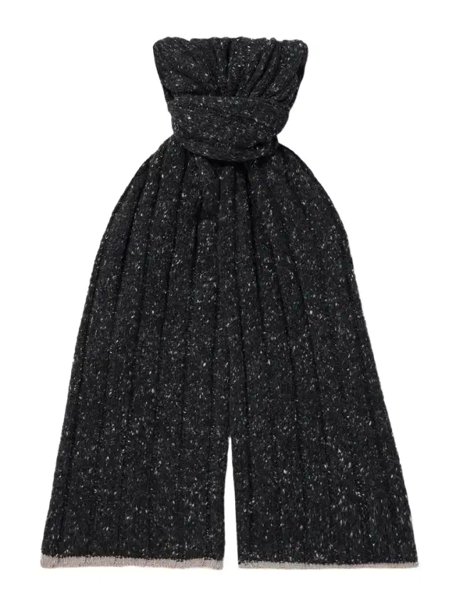Ribbed Cashmere Scarf - Men