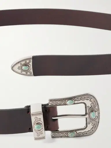 Brunello Cucinelli 2.5cm Embellished Leather Belt - Men | Thumbnail 2 Brunello Cucinelli 2.5cm Embellished Leather Belt - Men | Thumbnail 2
