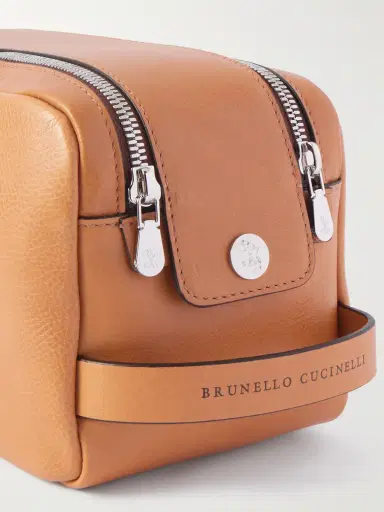 Brunello Cucinelli Textured-Leather Wash Bag - Men | Thumbnail 3 Brunello Cucinelli Textured-Leather Wash Bag - Men | Thumbnail 3