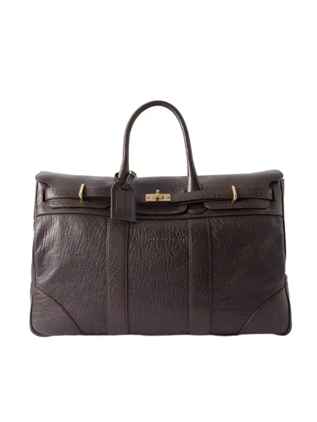 Panelled Full-Grain Leather Weekend Bag - Men