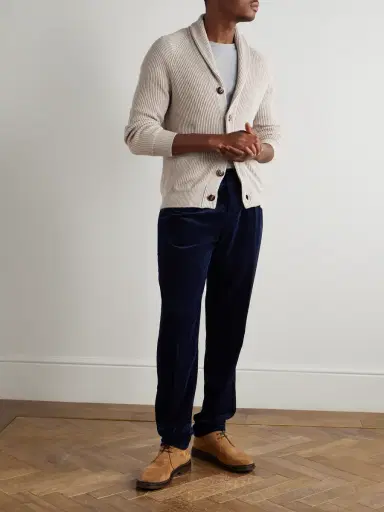 Brunello Cucinelli Straight-Leg Pleated Cotton-Corduroy Trousers - Men | Thumbnail 2 Brunello Cucinelli Straight-Leg Pleated Cotton-Corduroy Trousers - Men | Thumbnail 2