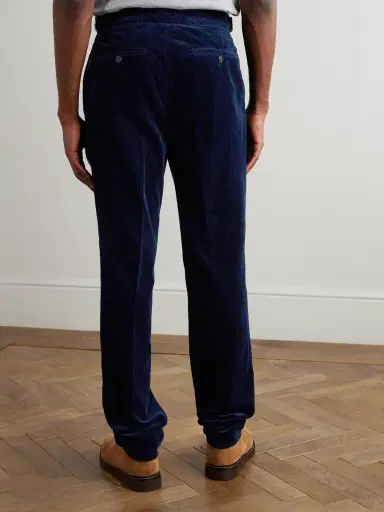 Brunello Cucinelli Straight-Leg Pleated Cotton-Corduroy Trousers - Men | Thumbnail 4 Brunello Cucinelli Straight-Leg Pleated Cotton-Corduroy Trousers - Men | Thumbnail 4