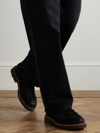 Brunello Cucinelli Waxed-Suede Hiking Boots - Men | Thumbnail 2 Brunello Cucinelli Waxed-Suede Hiking Boots - Men | Thumbnail 2