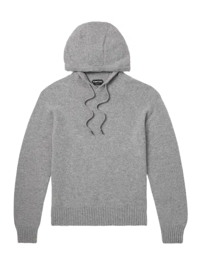 Logo-Embroidered Cashmere Hoodie - Men