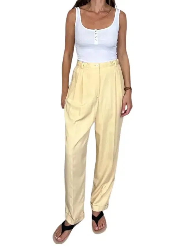 High waisted trousers