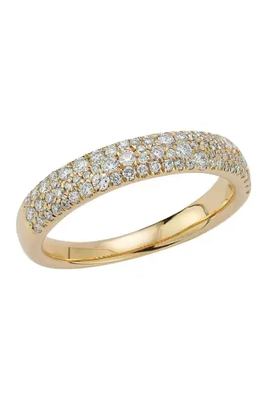 DANA REBECCA DESIGNS Large Diamond Sylvie Rose Ring - Yellow Gold | Thumbnail 1