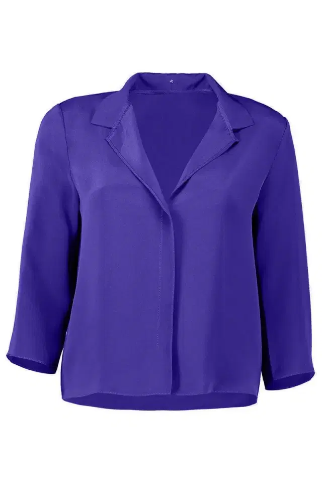 PETER COHEN Square Front Frolic Top - Violet