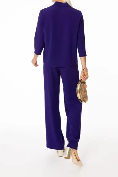 PETER COHEN Wide Leg Pocket Pant - Violet | Thumbnail 4