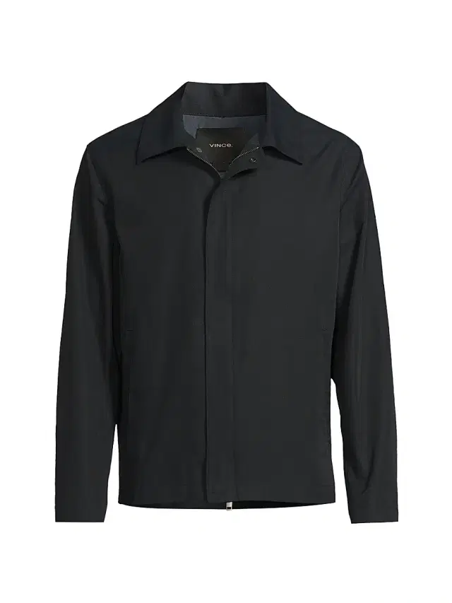 Vince Men's Cotton-Blend Shirt Jacket - Coastal